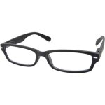 Lunettes de lecture loupe + 4 dioptries verres grossissants monture pvc noir mat - largeur 14 cm