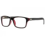 Lunettes loupes - new time - lunettes de lecture cuir noires et rouges tendances arthur - dioptrie 3 ...