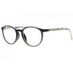 Lunettes loupes - new time - lunettes de lecture rondes noires tendance et fashion zelly - dioptrie 35 ...