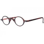 Lunettes loupes - new time - petites lunettes de lecture rondes marron ecailles mat vintage cirkly - ...