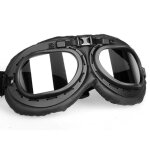 Lunettes moto aviateur harley chopper vintage style (verre gris) Lunettes moto aviateur harley chopper vintage style (verre gris)