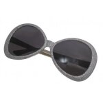 Lunettes - ptit clown - disco argent - accessoire de dguisement pour homme ou femme