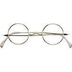 Lunette ronde m�tal p�re no�l - rubies - mixte - enfant - rouge - int�rieur