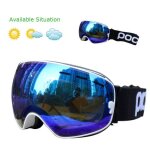 Lunettes de ski antibu�e � double couche pour homme et femmemasque de motoneige et snowboard verres de ...