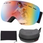 Lunettes de ski otg lunettes de protection lentille sphérique double couche uv400 coupe - vent lunettes ... Lunettes de ski otg lunettes de protection lentille sphérique double couche uv400 coupe - vent lunettes ...