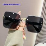 Lunettes de soleil femme - 2023 nouvelle grande monture anti - uv humidité ins premium sense sans monture ... Lunettes de soleil femme - 2023 nouvelle grande monture anti - uv humidité ins premium sense sans monture ...
