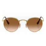 Lunettes de soleil femme ray - ban - ronde en mtal - verres gris - protection catgorie 3