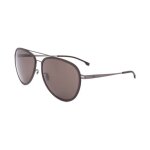Lunettes de soleil hugo boss boss 1466 / f / sk 61 / 16 / 145 matte dark ruthenium stainless steel man ...