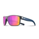 Lunettes de soleil julbo renegade - noir translucide brillant - bleu - protection 3 - enveloppant - mixte ...