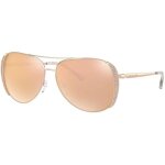 Lunettes de soleil michael kors mk1082 - 1108r1 - or rose - aviator - protection 3
