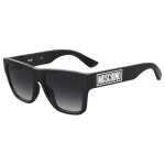 Lunettes de soleil moschino mos167 / s 57 / 17 / 145 black / dark grey shaded ac�tate homme mos167 / ...