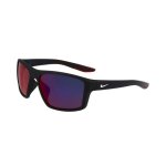 Lunettes de soleil nike nike brazen fury e fj2275 60 / 17 / 130 matte black / silver flash plastique ...