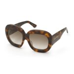 Lunettes de soleil nina ricci snr402 57 / 17 / 145 0752 avana scura lucida acetato woman avana scura ...