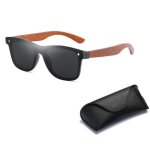 Lunettes de soleil polarises de protection uv - leoclotho - rectangle arrondi - noir - sport - mixte ...