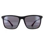 Lunettes de soleil - police - spla56 record 1 1bux - carr - gris mat - rouge - miroir gris