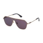Lunettes de soleil - police - spll89 - mtal - dor - verres gris - chic