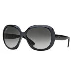 Lunettes de soleil - ray - ban - jackie ohh ii rb4098 - noir - gris - papillon