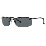 Lunettes de soleil - ray - ban - rb3183 - noir - verres polariss - forme rectangulaire