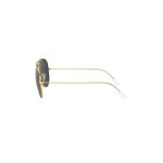 Lunettes de soleil - ray - ban - rb3025 aviator large metal - or noir - 62 mm - mixte