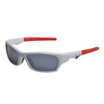 Lunettes de soleil de sport dz7378 pour hommes et femmes - blanc rouge