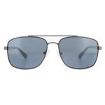 Lunettes de soleil - timberland - tb7175 09c - aviator - homme - gris m�tallis� - gris bleu