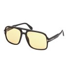 Lunettes de soleil tom ford falconer - 02 ft0884 - noir / brun - carr - tendance - mixte