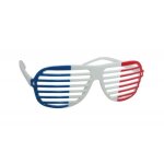Lunettes de supporter adulte - ptit clown - barreaux - bleu blanc rouge