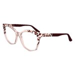 Lunettes de vue karl lagerfeld kl6154 55 / 16 / 140 618 rose / marble rose acetate female kl6154 rose ...