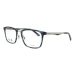 Lunettes de vue - police - vpl - 684 blackbird ti - acétate - métal - bleu marbré argent Lunettes de vue - police - vpl - 684 blackbird ti - acétate - métal - bleu marbré argent