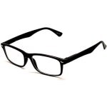 Lunettes de vue rectangle noir fines homme & femme accessoire classique neutre