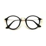 Lunettes vue rondes rond noir dor crivain fleck vintage rtro accessoire dandy