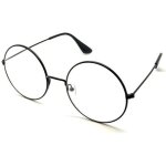 Lunettes vue sans correction fines rondes noir rond round metal vintage rtro