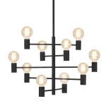 Lustre paris (10x60w) en mtal noir