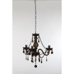 Lustre - trio - 3 lampes - noir - mtal - e14
