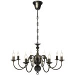 Vidaxl lustre métal noir antique 8 ampoules e14 suspension plafonnier lampe 241384 Vidaxl lustre métal noir antique 8 ampoules e14 suspension plafonnier lampe 241384