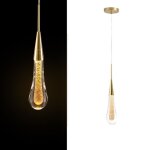 Lustre pendentif en verre goutte deau lumières chambre lampe de chevet led moderne concepteur crystal ... Lustre pendentif en verre goutte deau lumières chambre lampe de chevet led moderne concepteur crystal ...