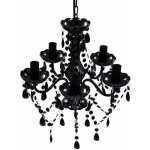 Vidaxl lustre avec 5 ampoules cristal plafonnier lumi�re salon chambre maison 240308