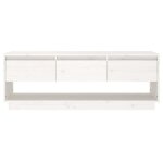 Lvl - meuble de sejour - meuble tv blanc 1105x34x40 cm bois de pin massif(2871) Lvl - meuble de sejour - meuble tv blanc 1105x34x40 cm bois de pin massif(2871)