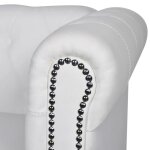 Lvl - meuble sofa - canap� � 2 places cuir synth�tique blanc (4899)