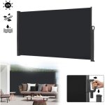 Brise vue r�tractable - lzq - 16 x 3 m - protection uv - anthracite