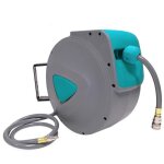 Lzq dvidoir automatique mural - enrouleur tuyau arrosage - rtractation automatique pivotant  180 ...