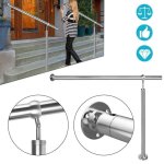 Garde - corps en acier inoxydable lzq - main courante pour escalier - extrieur intrieur - 150cm