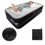 Lzq matelas pneumatique autogonflant avec pompe �lectrique pour camping et usage domestique � 1 personnes. ...