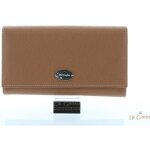Compagnon tout - en - un mac douglas buni en cuir de vachette marron - portefeuille ch�quier 13 cartes ...