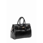 Sac a main - mac douglas - pyla xs romy - cuir de vachette grain - noir - zippe