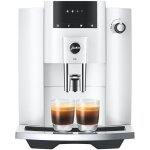 Machine � caf� expresso broyeur - jura - e4 piano - 1450 w - 280g - 19 l - 5 sp�cialit�s - blanc brillant ...