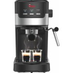 Machine  caf expresso et cappuccino 1100 watt 15 bars noire avec deux filtres pour caf moulu