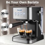 Machine  caf expresso - joyfan - modle compact - 20 bars - mousseur  lait - 15 l