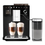 Machine � caf� - melitta - latte select f630 - 212 - acier inoxydable - 1400 w - 18 l - noir givr�