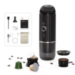Machine  caf portable - joulli - 240 ml - compatible nespresso - 19 bars - batterie 7500 mah